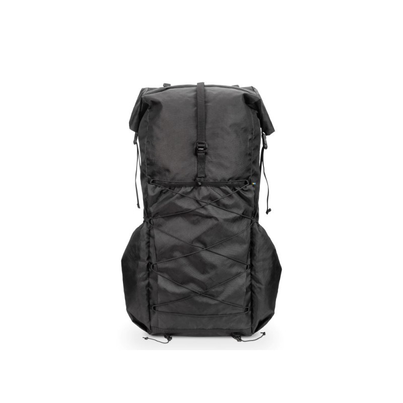 Liteway Biggie Rucksack Ecopak 45L von Vorne Schwarz