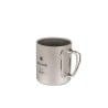 Snow Peak Ti-Double 300 Mug mit praktischen Klappgriffen an der Seite