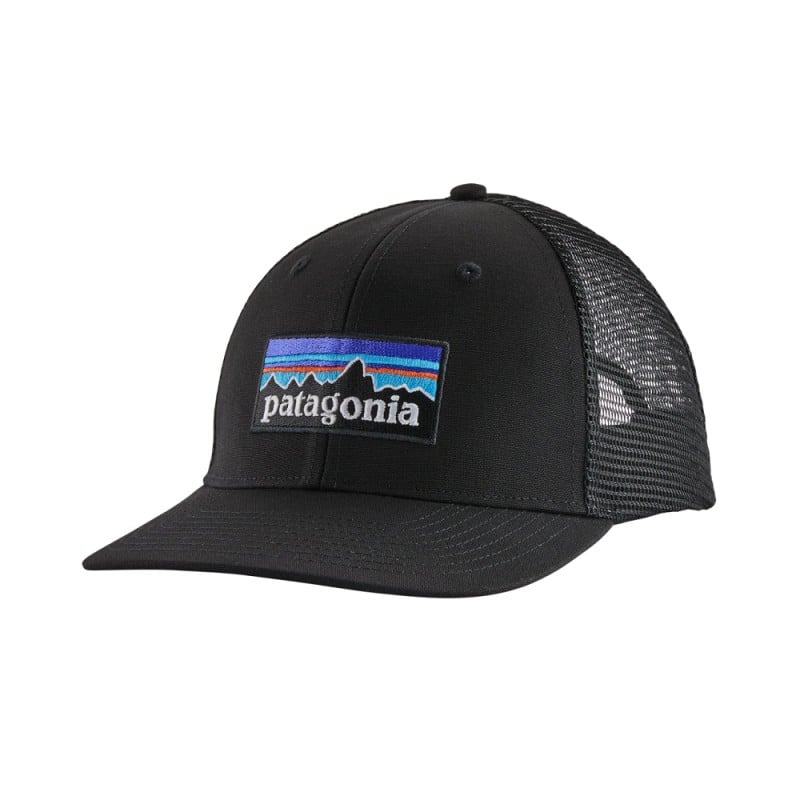 Patagonia P-6 Logo Trucker Hat Schwarz Patagonia P-6 Logo Trucker Hat Schwarz