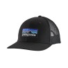 Patagonia P-6 Logo Trucker Hat Schwarz