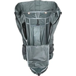 Mystery Ranch Bridger 45 Rucksack Mineral Grey komplett geöffnet