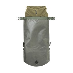 Tasmanian Tiger Stuffbag 15 WPV Stone Grey Olive beispielhaft mit Fleecejacke gefüllt