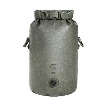 Tasmanian Tiger Stuffbag 15 WPV Stone Grey Olive Rückseite mit wasserdichtem Material