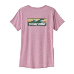 Rückseite Patagonia Capilene Cool Daily Graphic Shirt Waters Boardshort Logo: Milkweed Mauve X-Dye
