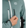 Ortovox Fleece Rib Jacket Dark Arctic Grey mit Brusttaschen