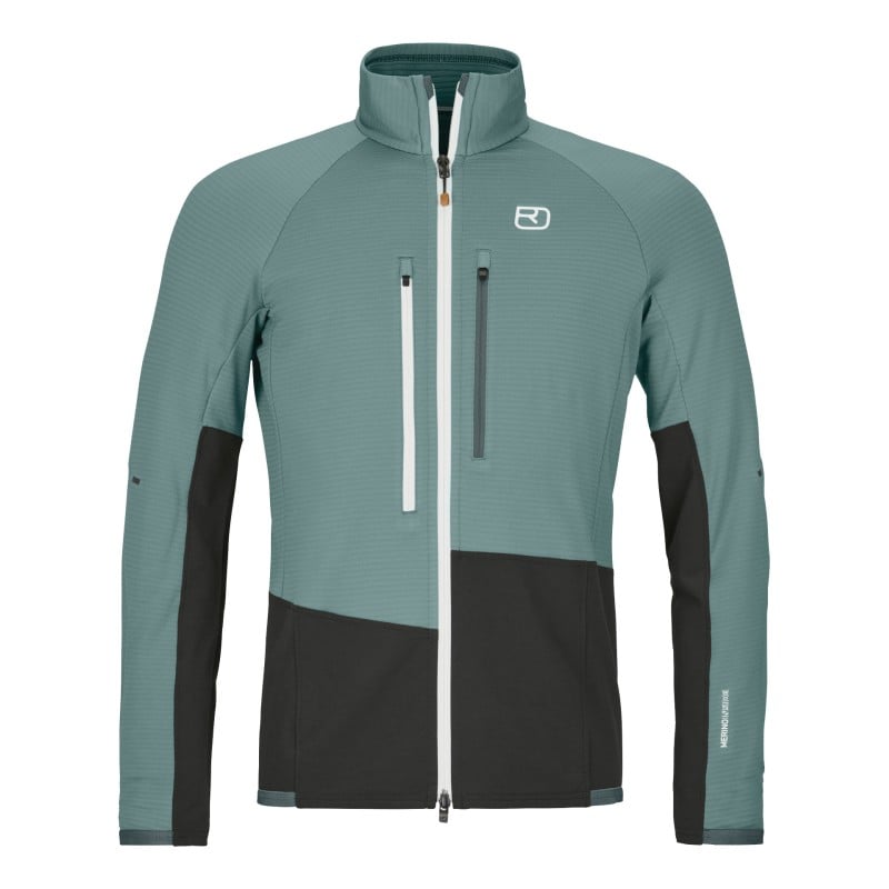 Ortovox Fleece Rib Jacket Dark Arctic Grey Ortovox Fleece Rib Jacket Dark Arctic Grey