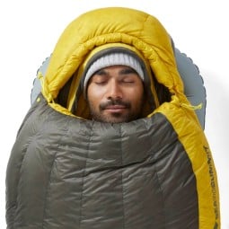 Sea to Summit Spark -1C Daunenschlafsack mit sehr gut anpassbarer Kapuze