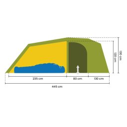 Querschnitt Rejka Antao 3 Camp Zelt