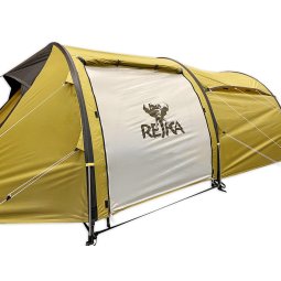 Rejka Antao 3 Camp Zelt mit Verbindungsgurt zwischen den Stangen für festeren Halt