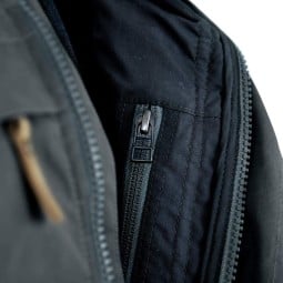 Steinkauz Outdoorjacke Windfang Anthrazit mit zwei Reißverschluss Innentaschen