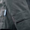Steinkauz Outdoorjacke Windfang Anthrazit mit verstellbaren Ärmelbündchen