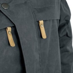 Steinkauz Outdoorjacke Windfang Anthrazit mit zwei Brusttaschen