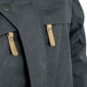 Steinkauz Outdoorjacke Windfang Anthrazit mit zwei Brusttaschen