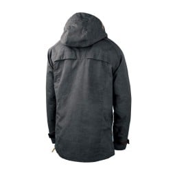 Steinkauz Outdoorjacke Windfang Anthrazit Rückansicht
