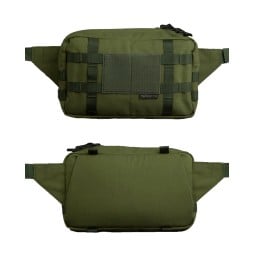 Savotta Askare Hip Pack Green Front- und Rückansicht