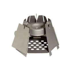 Vargo Converter Stove in Hexagon Holzofen eingesetzt