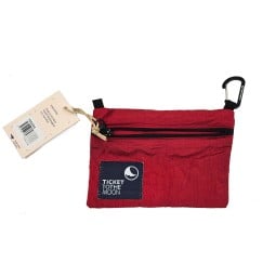 Ticket To The Moon Travel Wallet Burgundy