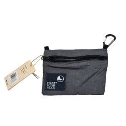 Ticket To The Moon Travel Wallet Dark Grey