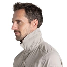 Craghoppers NosiLife Adventure Langarmshirt III Parchment mit erweiterbarem Kragen