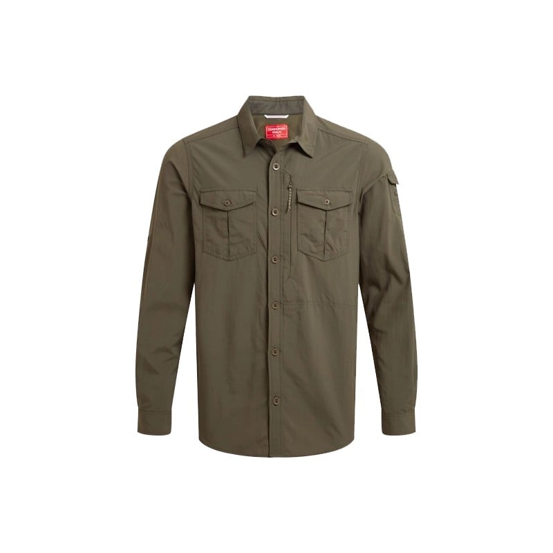 Craghoppers NosiLife Adventure Langarmshirt III Woodland Green