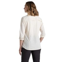 Rückansicht Craghoppers NosiLife Adventure Langarmshirt III Damen Sea Salt