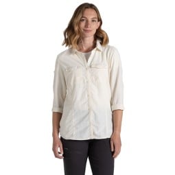 Frontansicht Craghoppers NosiLife Adventure Langarmshirt III Damen Sea Salt
