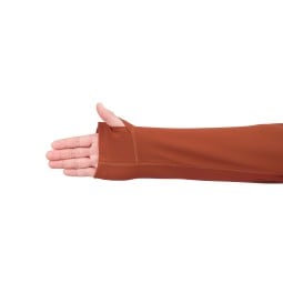 Montbell Wickron UV-Tect Hoodie Detailansicht Daumenschlaufen