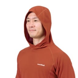Montbell Wickron UV-Tect Hoodie mit dezentem Logo und Kapuze