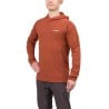 Montbell Wickron UV-Schutz Kleidung Hoodie beispielhafte Ansicht in rot
