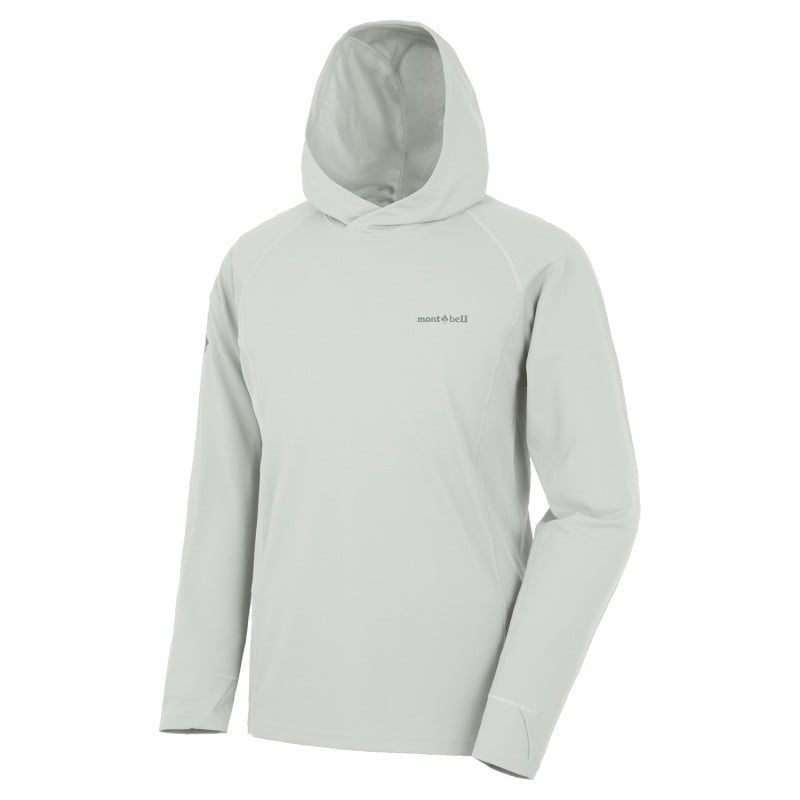 Montbell Wickron UV-Tect Hoodie LGY Light Gray UV-Schutz Kleidung Montbell Wickron UV-Tect Hoodie LGY Light Gray UV-Schutz Kleidung