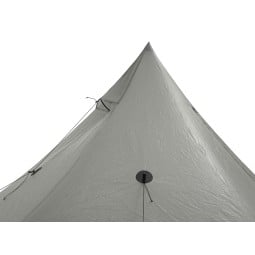Liteway Scout Tarp Ultra mit Lüfter und Abspannungen an den Seiten