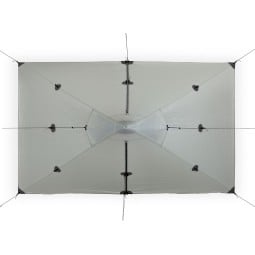 Liteway PyraOmm Duo Tarp Ultra von oben, komplett geschlossen