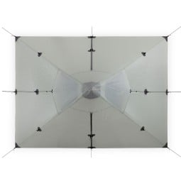 Liteway PyraOmm Plus Tarp Ultra 3P aus der Vogelperspektive