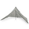 Liteway PyraOmm Plus Tarp Ultra 3P mit zwei geöffneten Eingängen an einer Seite