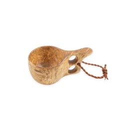 Casström Kuksa Mug Maserbirke mit Lederschlaufe und zwei Grifflöchern