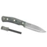 Casström No. 10 SFK Messer Micarta Carbonstahl mit Zündstahl daneben