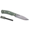 Casström No. 10 SFK Messer Micarta rostfrei mit Zündtsahl daneben