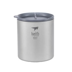Keith Titanium Thermobecher mit aufgesetztem Trinkdeckel