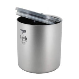 Keith Titanium Thermobecher mit Trinkdeckel 600 ml