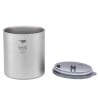 Keith Titanium Thermobecher mit Trinkdeckel daneben