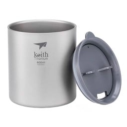 Keith Titanium Thermobecher mit Trinkdeckel TI3306