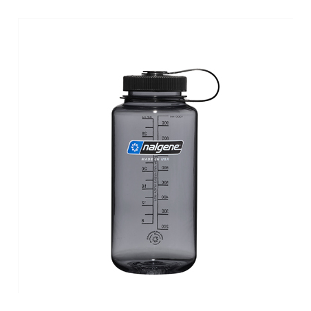 Nalgene Weithalsflasche Sustain 1 L grau schwarz