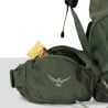 Hüftgurttasche am Osprey Kestrel 38 Rucksack Bonsai Green