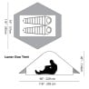 Abmessungen Six Moon Designs Lunar Duo Einwandzelt