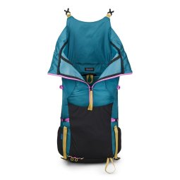 Gossamer Gear Loris 25 Daypack Tropical Mist mit geöffnetem Hauptfach
