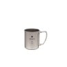 Snow Peak Ti-Single 220 Cup Titantasse mit ausgeklappten Griffen