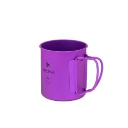 Snow Peak Ti-Single 450 Cup Eloxiert Titantasse lila Seitenansicht
