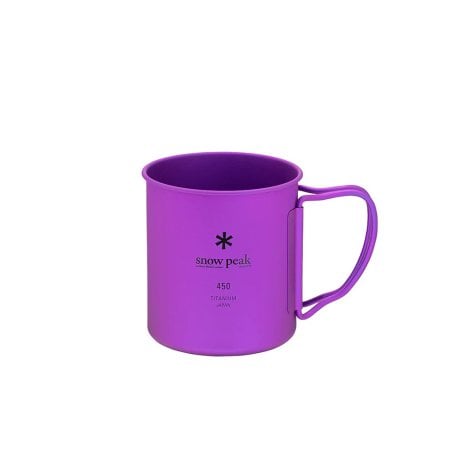 Snow Peak Ti-Single 450 Cup Eloxiert Titantasse Lila