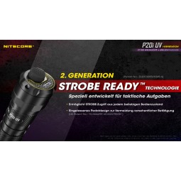 Nitecore P20i UV LED Taschenlampe mit Strobe Ready Technologie