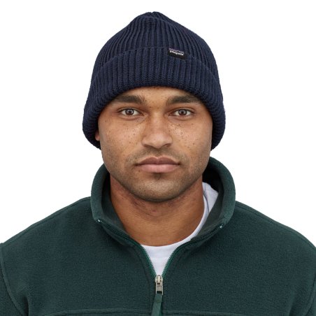 Patagonia Fishermans Rolled Beanie Navy Blue Frontansicht